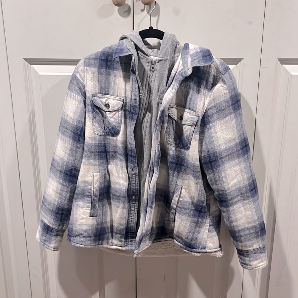 Double-Layer Flannel Jacket